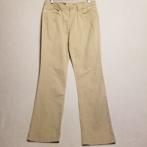 Brooks Brothers 6 Pants Beige Jackie Fit Straight Leg Stretch 5 Pocket Academia